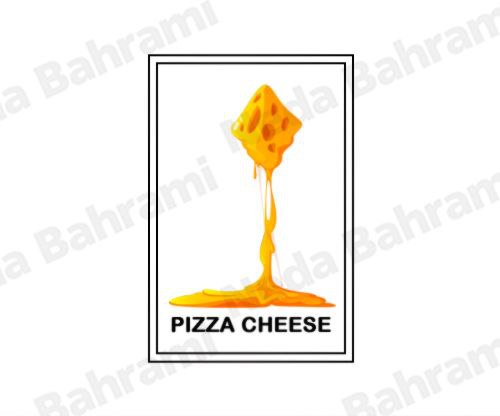 لوگو پنیر پیتزا. لوگو پنیر. لوگو پنیر کشدار